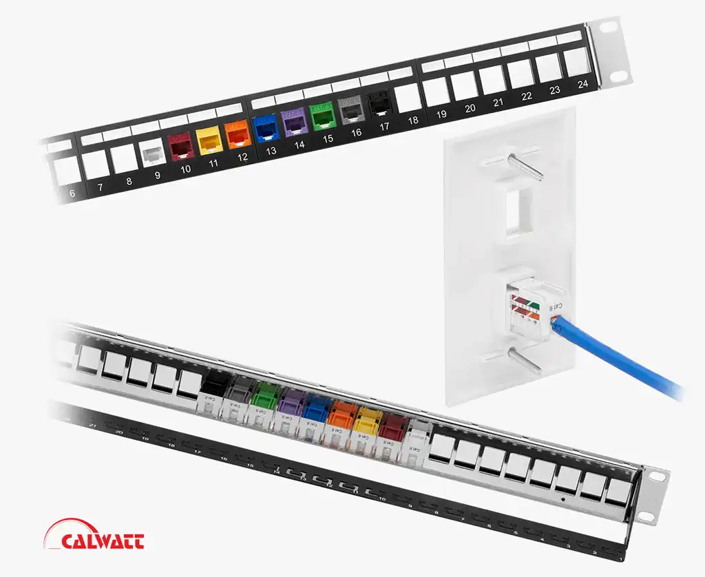 کیستون شبکه cat6 utp پچ پنل