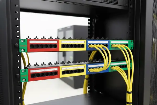 پچ پنل cat6 utp 24 پورت لودد