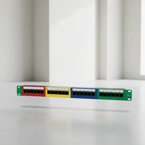 patch-panel-cat6-utp-loaded پچ پنل شبکه cat6 utp لودد